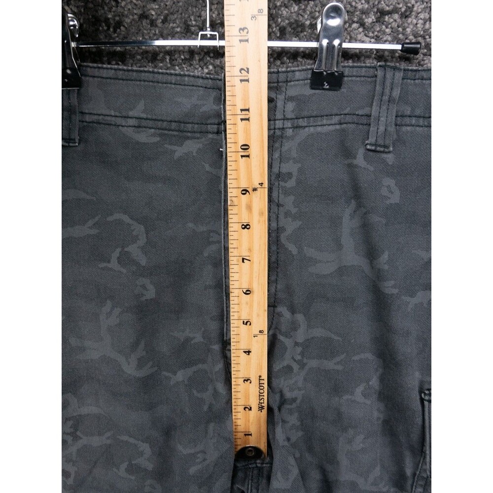 Nike SB Shorts Mens 36 Gray Camo Cargo Stretch Canvas Skateboard Army Outdoor - Picture 10 of 15